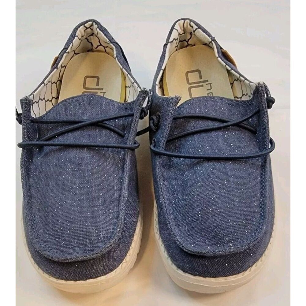 Hey‎ dude Youth Wendy Sparkling Denim Size 1